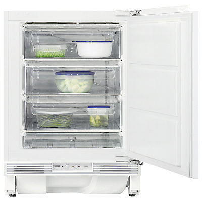 Zanussi ZQF11431DA Integrated Undercounter Freezer, A+ Energy Rating, 60cm Wide, White